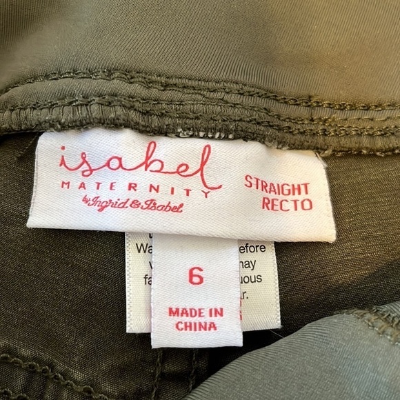 𝅺isabel Maternity by Ingrid & Isabel straight Recto maternity pants, size 6 - Picture 4 of 4